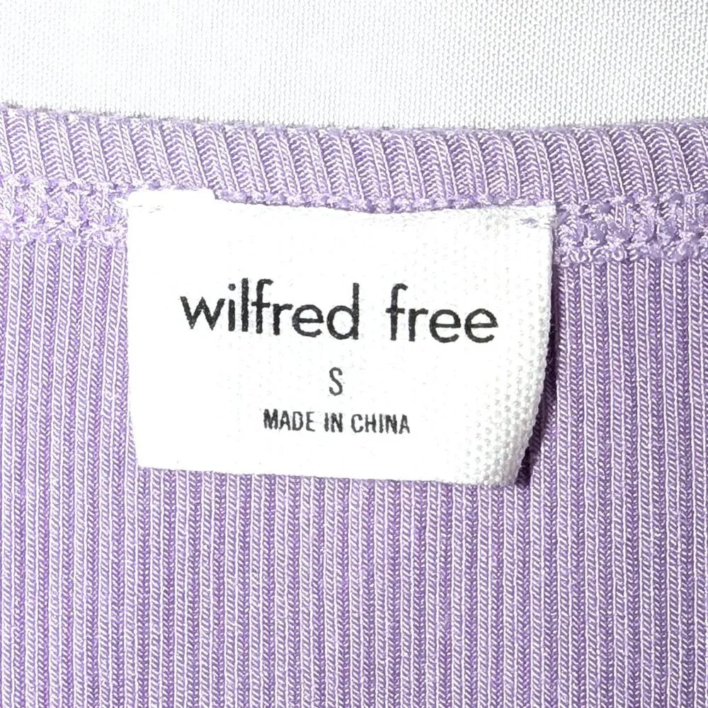 Wilfred Free | Aritzia Ribbed Tank Midi Dress in Lilac Purple | Size Small - Picture 3 of 11
